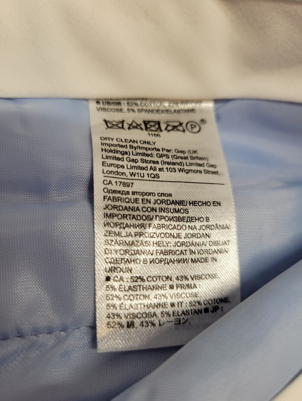 Banana Republic Light Blue Cropped Pants - Picture 4 of 12